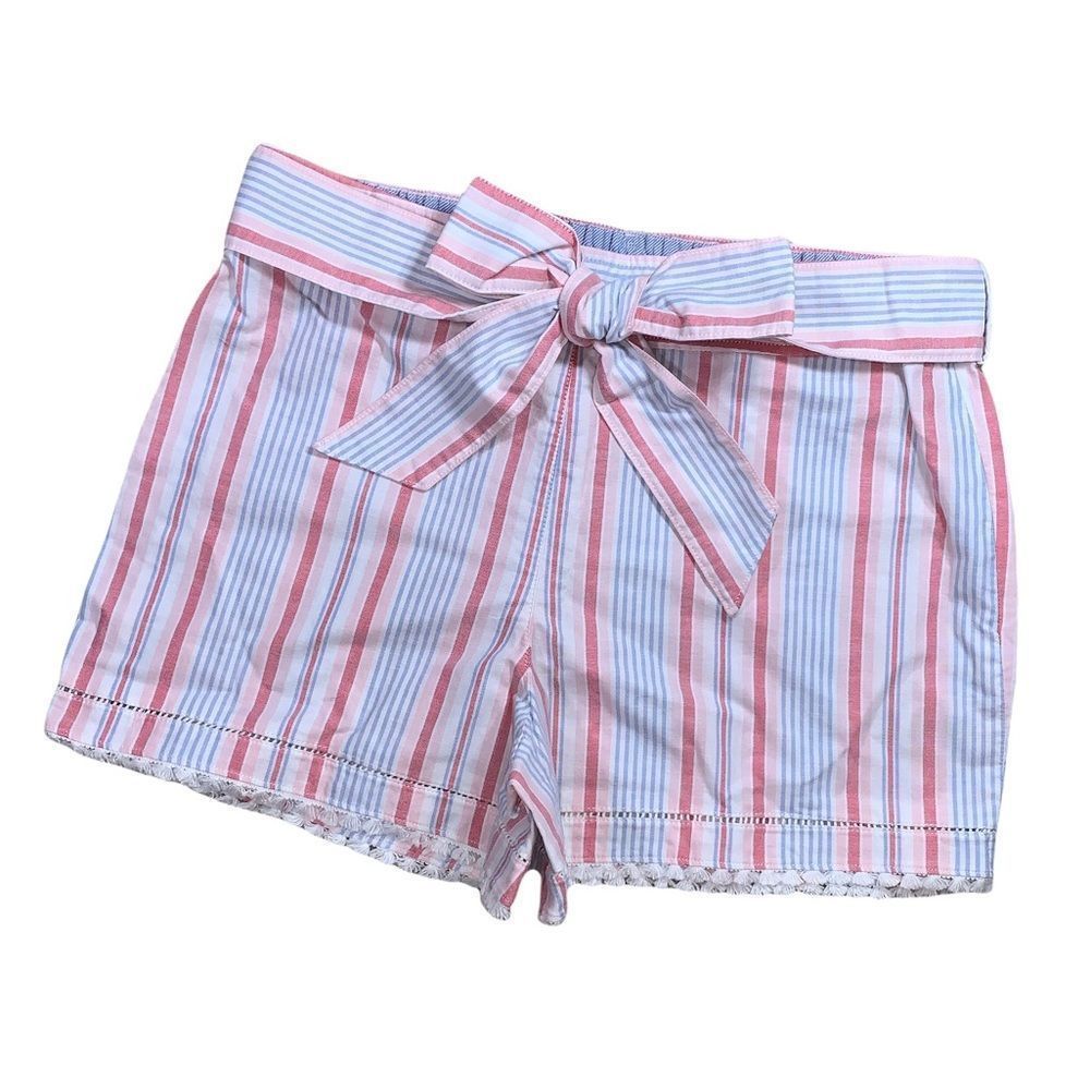 NEW Vineyard Vines Abacos Stripe Bow Shorts Size 8
